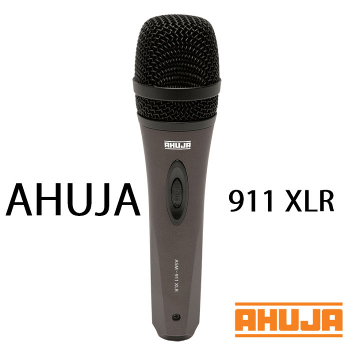 AHUJA%20ASM%20911%20Professional%20Microphone%20XLR%20High%20Output%20Neodymium%20with%20Unidirectional%20Pattern%20and%203m%20Cable%20-%20Image%202