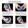 Waitz Naitz NARIO Malaysia Gyro Ball LED Wrist Ball Gym Training Ball Exerci se Tool Sport Arm Muscle Strength Force Fitness Trainer Gym Ball腕. 