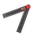 Multifunctional Inclinometer Digital Angle Meter 360 Degrees Inch Metric Scale Digital Angle Ruler 200/300mm 2-in- Electronic Goniometer Protractor Wood Measuring Tool. 