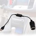USB A Male to 12V Car Lighter Socket Female Converter Cable 2-Pack. 