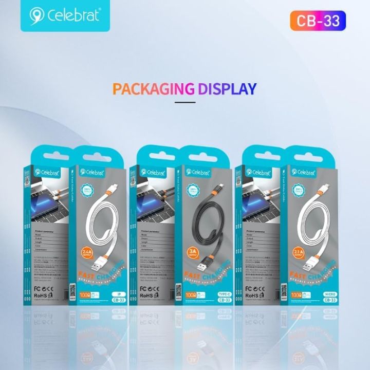 Celebrat%20CB-33%20Portable%20USB%20To%20Type-C%20Fast%20Charge%20And%20Data%20Transmission%20Cable%20With%20Flat%20wire%20Design%20And%20Practical%20Fits%20Mobile%20Phone%203A%20/480mbps%20/1M%20-%20White%20-%20Image%206