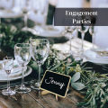 10PCS Mini Chalkboard Signs With Easel Wedding, Birthday Parties, Message Board Signs And Event Decor Wooden Place Cards. 