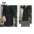 Yfashion Women Men Waffle Robe Trendy 3/4 Sleeves Knee Length Bathrobe With Belt Soft Lightweight Loungewear. 