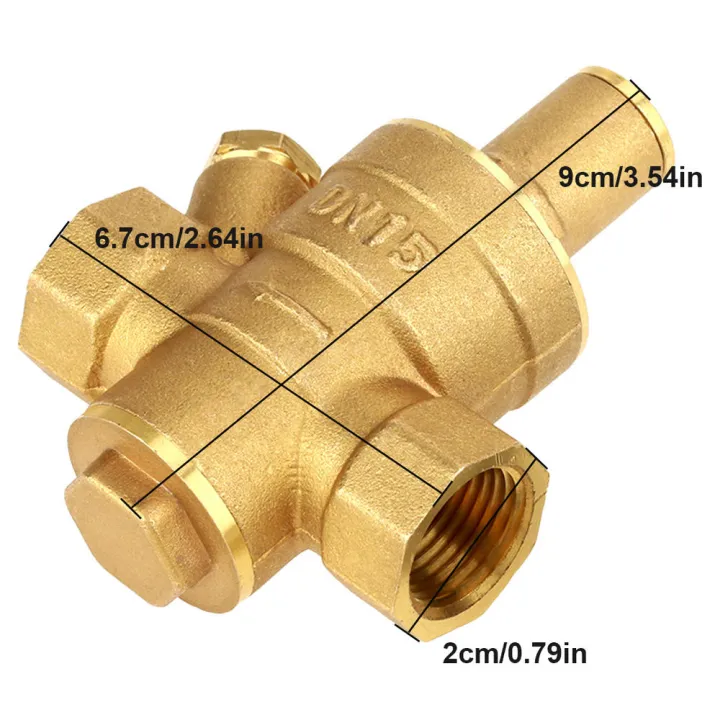 Brass Brass Water Pressure Reducing Valve Precise DN15 size Adjustable ...
