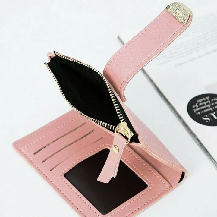 Card%20holder%20Ladies%20purse%20Compact%20PU%20leather%20Coin%20pocket%20Small%20wallet%20Folding%20design%20Short%20size%20Money%20holder%20for%20Daily%20use%20Travel%20accessory%20Shopping%20companion%20Gift%20for%20women%20-%20Image%203