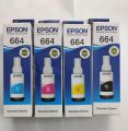 Epson 664 Black & Color Ink Bottle Combo – Genuine Original Refill – For L100 / L120 / L220 / L360 / L365 Printers. 