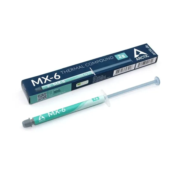 ARCTIC MX - 6 2g mx6 (Genuine) - Premium Performance Thermal Paste for all processors (CPU, GPU - PC, PS4, XBOX), very high thermal conductivity, long durability, safe application, non-conductive