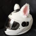 1Pair Cat Plush Ears Helmet Decor Cute Motorbike Cycling Styling Helmet Decorate Sticker Accessories Cosplayer Decoration Gift. 