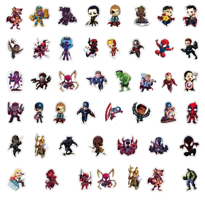 10/30/50/100PCS%20Disney%20Marvel%20The%20Avengers%20Cute%20Super%20Hero%20Cartoon%20Stickers%20Graffiti%20Decals%20Laptop%20Car%20Bike%20Toy%20Sticker%20for%20Kids%20-%20Image%205