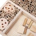 Wooden Insect Bee House Wood Bug Room Hotel Shelter Garden Decoration Nests Box Insect House. 