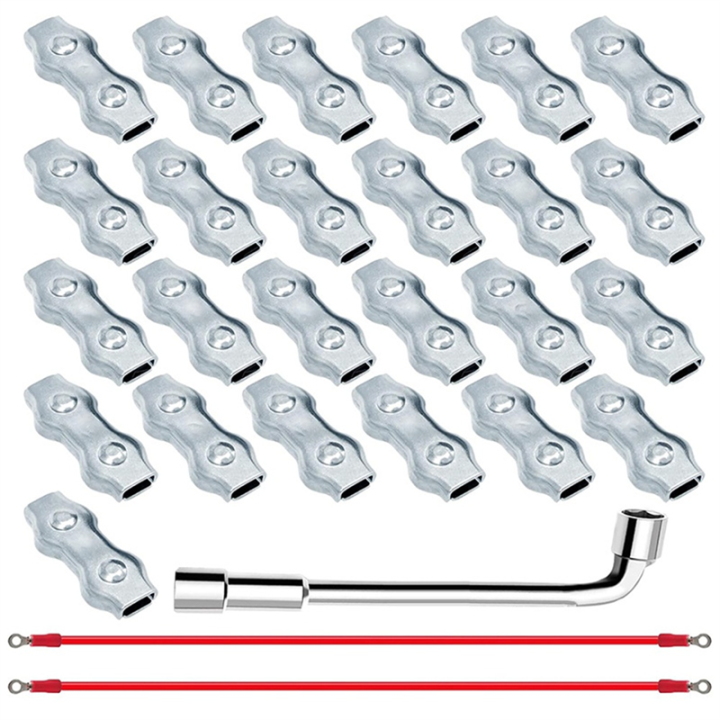 Shock Poly Rope Connectors M5 Poly Rope Connector Set with Tool for Electric Fences with Silicone ...