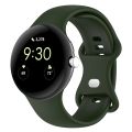 (New) For Google Pixel Watch Loop Type Solid Color Silicone Watch Band, Size:L. 
