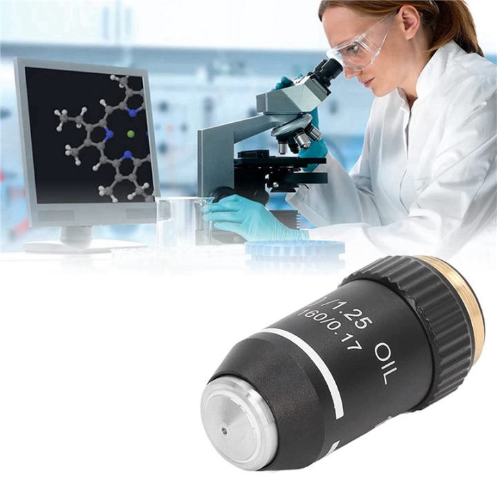 (GGBR)%204pcs%20Biological%20Microscope%20Lens,%20195%20Achromatic%20Black%20Objective%20Lens%20100X%20Oil%20High%20Power%20Objective%20Interface%2020.2mm%20-%20Image%202