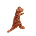 Cute Dinosaur Shaped Pet Molar Toys Bite Resistant Animal Chew Dog Squeaky Plush Toy for Puppy to Clean Teeth Pet Accessories. 