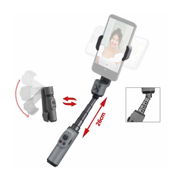 Original ZHIYUN Smooth X 2-Axis Handheld Gimbal Stabilizer YouTube Video Vlog Tripod for iPhone X