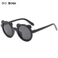 OQ BOGA 9 Colors Unisex Cute Bear Frame Anti UV Kids Sunglasses Children Outdoor Eye Protection Full Rim Sun Glasses. 