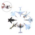 8 Pieces Pack Assembly Airplane Model Static Airforce Fighter Air Plane. 