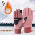 Sunnyheart Autumn Gloves Windproof Winter Cycling Gloves Anti-slip Touch Screen Thick Warm Unisex Outdoor Gloves Polar Fleece Gloves. 