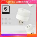 【ZOSR】KYLE Wild Shop Mini 2 Usb Port Plug Lamp Led Night Light 5V 1W Super Bright Eye Protection Book Reading For Computer Mobile Power Charging. 