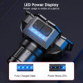 Auoyo Headlamp Induction Headlight P50 Headlights LED Headlamps Rotating Zoom-able Flash light Waterproof Work Light USB Reachageable Emergency Light Head mounted Lamp with Power B an k Fu nc tion for Outdoor Running Fishing H ik i ng. 