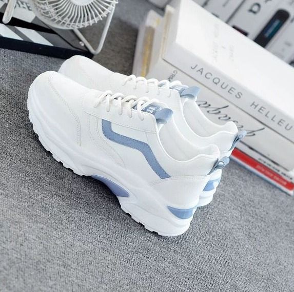 New Hot Korean Fashion White Rubber Shoes White Sneakers For