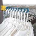 Clothes Hanger Portable Indoor/Outdoor Window 8 Hanging Holes Window Drying Racks Travel Clothes Rail Stainless Steel + ABS Window Frame. 