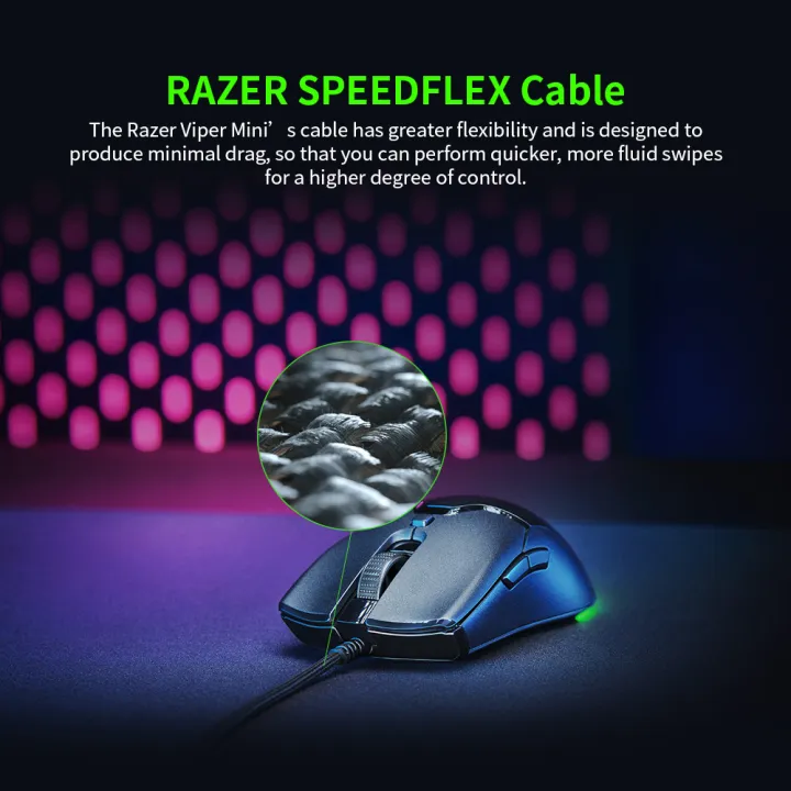 Razer%20Viper%20Mini%2061g%20Lightweight%20Wired%20Mouse%208500DPI%20PAW3359%20Optical%20Sensor%20Chroma%20RGB%20Gaming%20Mice%20SPEEDFLEX%20Cable(100%25%20Original)%20-%20Image%205