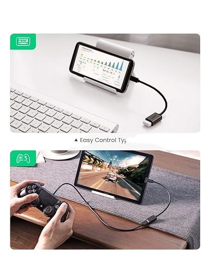 Cable World Micro USB OTG Adapter for Tablets and Mobile Phones, Connects to Pen Drives, Keyboards, Mice, and Card Readers for Extended Functionality