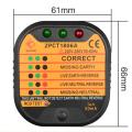 KOGEEK Portable Safety Line Detector Ground Circuit Switch Safety Electroscope Leakage Plug Polarity Detection Socket Tester. 