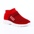 YOO Knitted Red Casual Shoes for Women - CINDERELLA. 