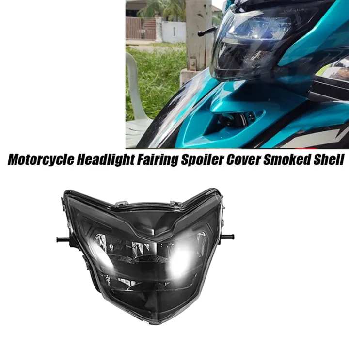 Motorcycle%20Component%20Front%20Headlight%20Fairing%20Smoked%20Shell%20for%20LC135%20V2%20V6%20Clip%20Head%20Light%20LED%20Spoiler%20Mask%20Cover%20Dirt%20Bikes%20-%20Image%202