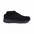 SPLENDOR BLACK CASUAL KNITTED SHOES FOR KIDS - TUK. 