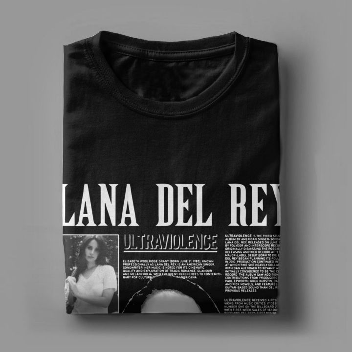 Lana%20Del%20Rey%20Ldr%20Ultraviolence%20Men%20Women's%20T%20Shirt%20Humorous%20Tees%20Short%20Sleeve%20Round%20Collar%20T-Shirts%20Cotton%20Printing%20Tops%20-%20Image%205