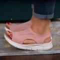 Clearance Sale Women Sandals Mesh Casual Ladies Fish Mouth Mesh Wedge Shoes Solid Color. 