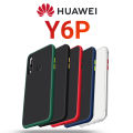 Gingle Series Huawei Y6p Anti-Knock Armor Protective Cover Translucent Matte Hard Phone Case. 