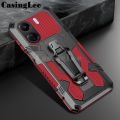 For Redmi 13C case Shockproof Armor Stand Holder with Metal Clip Mountaineering For Xiaomi Redmi 13C Back cover Phone cases. 