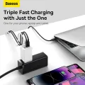Baseus 65W GaN5 Pro Charger Quick Charge 4.0 3.0 Type C PD USB Charger Portable Fast Charger For Laptop Tablet Phone. 