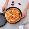 Pizza Plate Round Deep Dish Pizza Pan Tray Carbon Steel Non-stick Pizza Stone Mold Baking Tool Baking Form for pizza 29cm, 26cm, 24cm. 