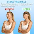 4 Pieces Thick Sports Elastic Headbands Elastic Hair Band Sport Headband Non-Slip Hair Bands for Women and Man Running Yoga. 