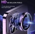 iPhone Camera Lens Ring Protector For iPhone 16 15 14 13 12 11 Pro Max Plus Camera Lens Film Tempered Glass Scratch Resistant Premium 3D Metal Full Cover Protection Blue Black Gold Luminous Purple Colour Rings. 