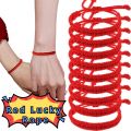Adjustable Handwoven Braided Rope Knots Bangles Pendant Bracelets Charm Jewelry Wristbands Ethnic Tibetan Buddha Woven Amulet For Women Men Bracelet Lucky Red Thread Bracelet. 