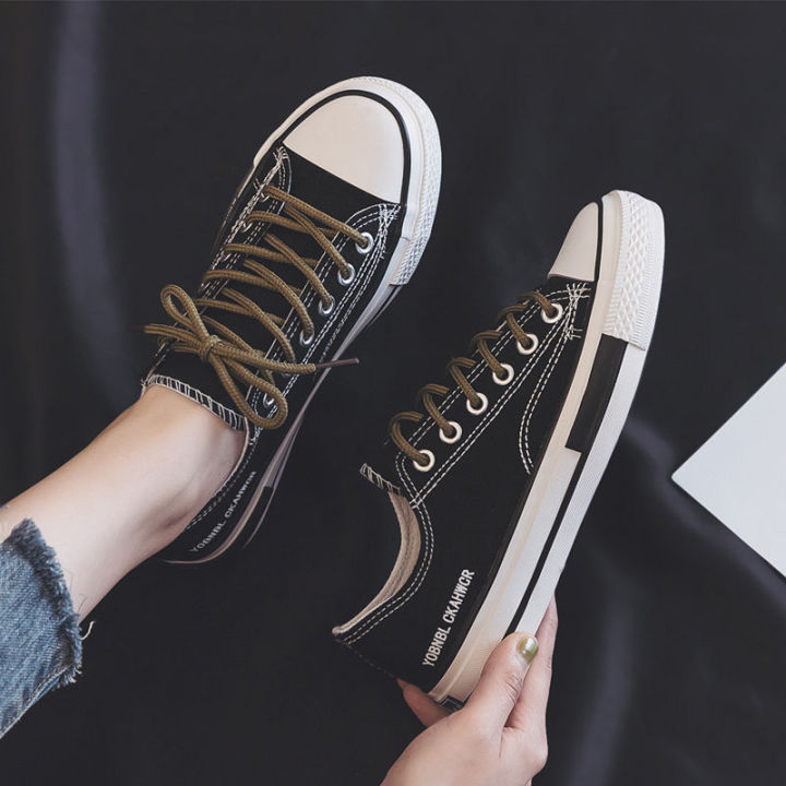BestGO】Canvas Shoes for Women New White Shoes for Girl Korean