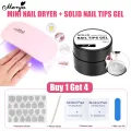 Monja Nail Dryer+Nail Gel Box Provides Women With Removable Water and Accessories To Help You Install Durable Nails [Color Nails and Plaster Nails] Nail Polish Gel. 