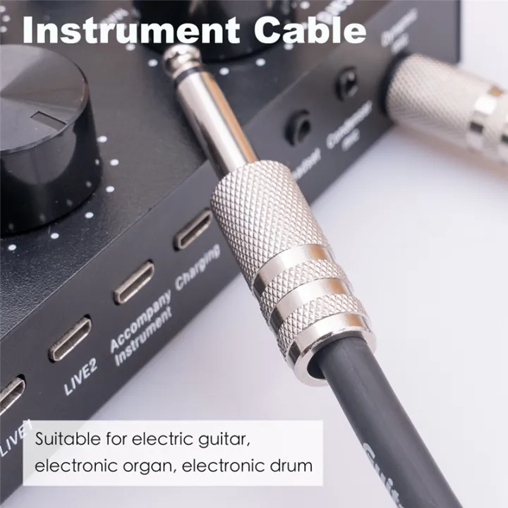 Electric%20Guitar%20Cord%206.35mm%20Mono%20Plug%20Connect%20Cable%20for%20Guitar%20Bass%20Drum%20Audio%20Device,%205%20Meter%20-%20Image%202