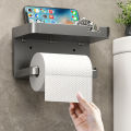 Plastic Toilet Paper Holder Storage Rack Kitchen Towel Placement of seasoning bottles Bathroom Wall Roll of Paper Phone Storage. 