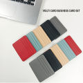 4-card Bank ID Container Protable Leather PU Meal Wallet Holder Multicolor Card. 