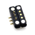 3Pin Waterproof Magnetic Pogo Pin Connector Spring Loaded Male Female Curved Needle DC Transmission Charging. 