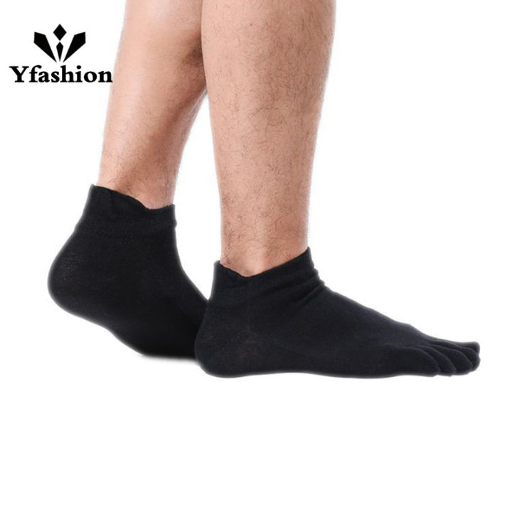 Men Toe Socks Cotton Breathable Five Five Finger Split-toed Socks For Yoga Running Pilates Exercises