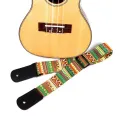 Adjustable Guitar Strap Hawaii National Style Print Thickening Belt Guitar Straps For Guitar Ukulele Ukulele Part Accessories. 
