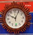 Antique Look Wooden Round Wall Clock (IND-5761). 
